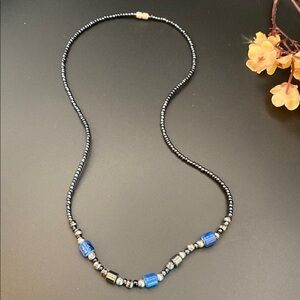 Trendy Seed Bead and Hematite Necklace